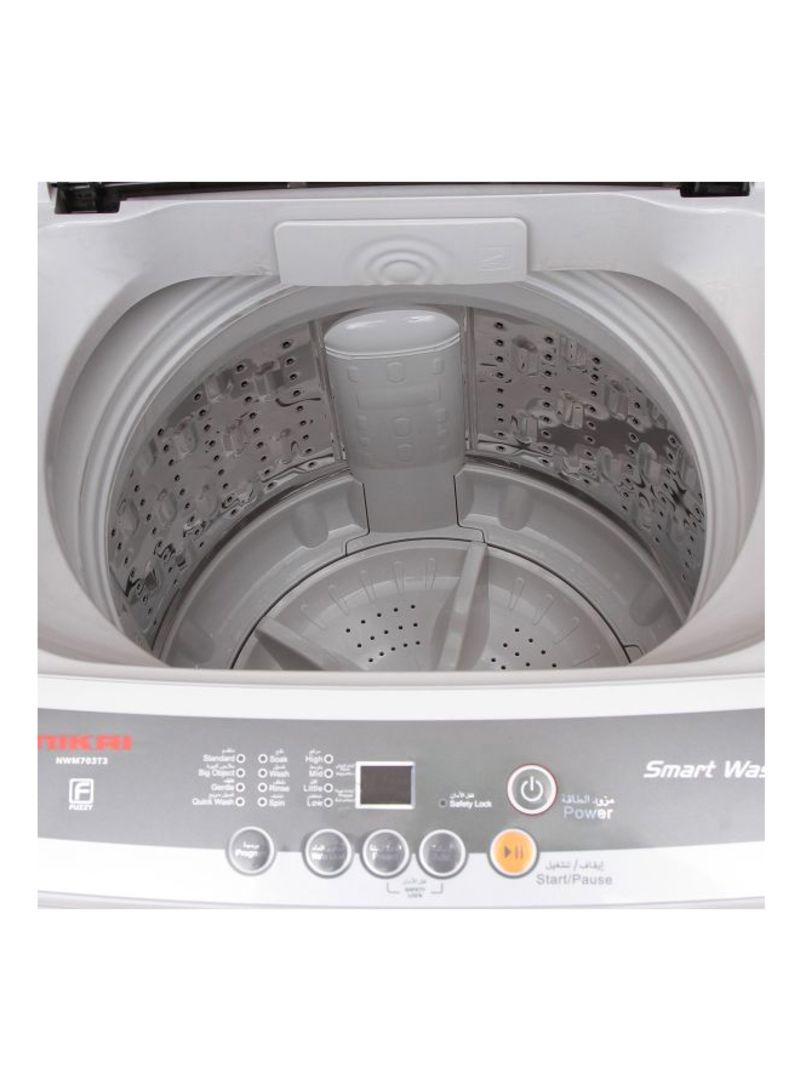 Fully Automatic Top Loading Washing Machine 7Kg NWM703T3 White